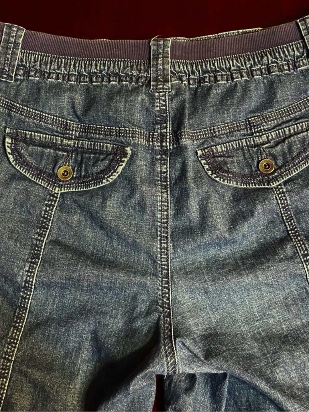 Style & Co. women’s Jean cargo shorts size 12 - Picture 4 of 6